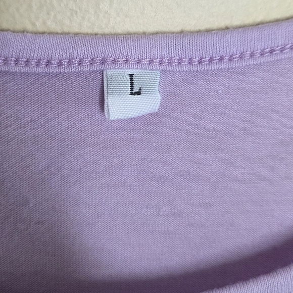 Lavender Sleeveless Tiered Midi Sun Dress Size Large Easy To Wear Comfy - Picture 3 of 5